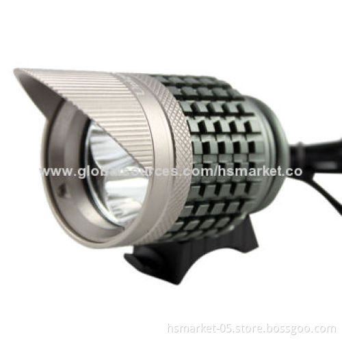 LED emergency head light, 3x Cree U2 LED, 4x 18650, 8.4V, waterproof, 2-20 running hoursNew